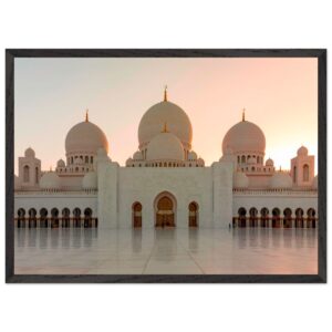 Architettura d'Oriente – Poster Fine Art con Cornice in Legno (50x70 cm)